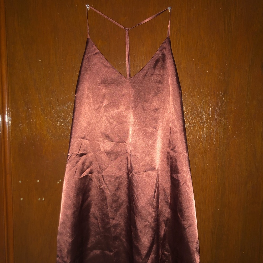 Metallic red dress